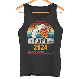 Papa 2024 Babyankündigung Werdender Papa Tank Top - Geschenkecke