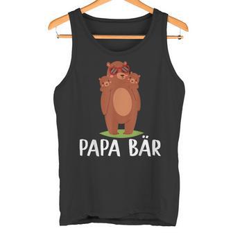 Papa Bär 2 Kinderateratertag Geschenk Herren Männer Tank Top - Geschenkecke