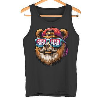 Papa Bär Papa Bearatertagsgeschenk Für Papa Spruch Lustig Kapuzenjacke Tank Top - Geschenkecke