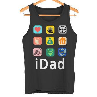 Papa I Dad Als Lustige Appatertag Tank Top - Geschenkecke