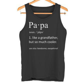 Papa Definition Großvateratertag Tank Top - Geschenkecke