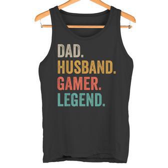 Papa Ehemann Gamer Legendideospielspieler Gaming Dad Tank Top - Geschenkecke