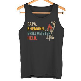 Papa Ehemann Grillmeister Held Für Grillenatertag Tank Top - Geschenkecke