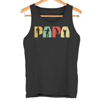 Papa Golfspielerintage Golferatertag Papa Geschenk Tank Top - Geschenkecke