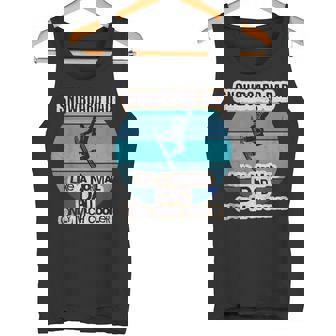Papá Que Practica Snowboard Como Un Papá Normal Pero Mucho Camiseta sin mangas - Regaloses
