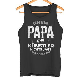 Papa Und Künstler Für Mann Freund Musiker Sänger Tank Top - Geschenkecke