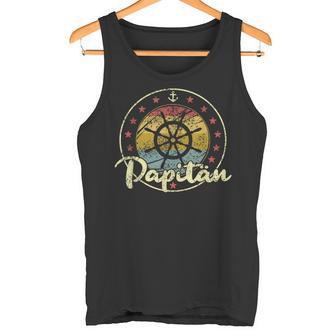 Papitänatertag Bester Papa Steuer Norden Kapitän Tank Top - Geschenkecke