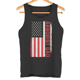 Patriotische Holzbearbeitung Holzarbeiter Arborist Papa Amerikanische Flagge Tank Top - Geschenkecke