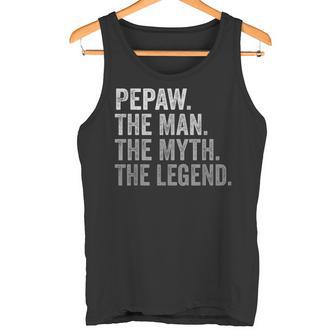 Pepaw Der Mann Der Mythos Die Legende Großvateratertag Tank Top - Seseable