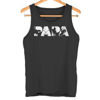 Pferd Reiter Papa Retrointage Lustig Papa Pferd Reiter Kapuzenjacke Tank Top - Geschenkecke