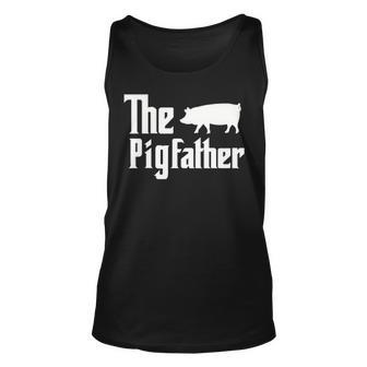 The Pigfather Pig Lover Dad Tank Top | Mazezy