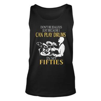 Play Drums In My Fifties Tank Top | Mazezy