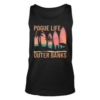 Pogue Life Outer Banks Beach Sunset Surfing Pogue Life Tank Top | Mazezy