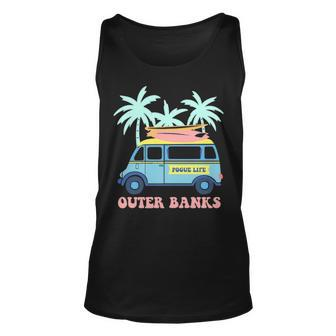 Pogue Life Outer Banks Surfer Van Beach Pastel Tank Top | Mazezy