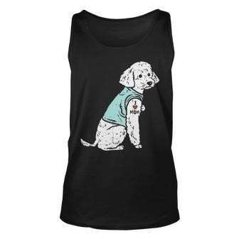 Poodle I Love Mom Tattoo Cute Pet Dog Owner Lover Tank Top | Mazezy