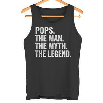 Pops The Man Der Mythos Die Legende -Atertag Tank Top - Seseable