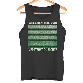 Programmer Admin Which Partonerstehst Du Nicht Tank Top - Geschenkecke