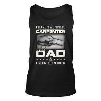 Proud Carpenter Dad Tank Top | Mazezy