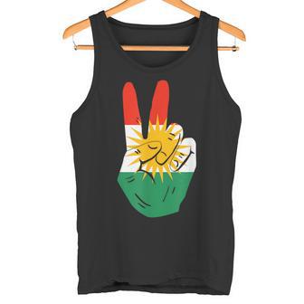 Proud Kurds Kurdistan Kurdische Flagge Peace Tank Top - Seseable