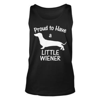 Proud To Have A Little Wiener Dog Dachshund Tank Top | Mazezy