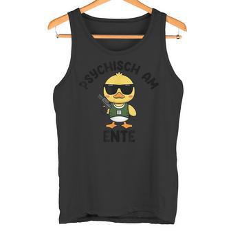 Psychisch Am Ente Gray Tank Top - Geschenkecke