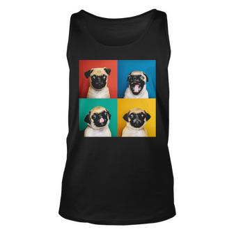 Pug Puppy Portrait Photos Carlino For Dog Lovers Tank Top | Mazezy UK