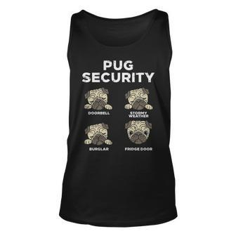 Pug Security Animal Pet Dog Lover Owner Tank Top | Mazezy AU