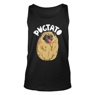 Pugtato Pug Potato Dog Lovers Costume Meme Tank Top | Mazezy