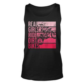 Real Girls Ride Dirt Bikes Motocross Lovers Tank Top | Mazezy