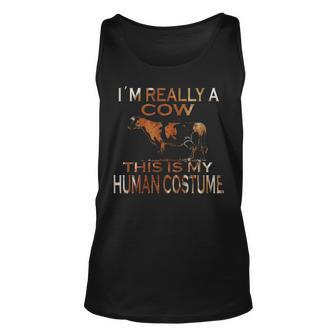 I Am Realy A Cow Tank Top | Mazezy