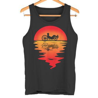 Recumbent Bike Trike For Cyclistsintage Triker At Sunset Tank Top - Geschenkecke