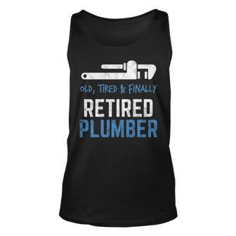 Retired Plumber Retirement Gif Tank Top | Mazezy