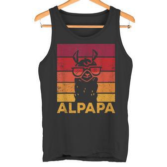 Retro Alpapaatertag Bester Papa Alpaka Tank Top - Geschenkecke