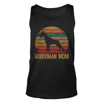 Retro Doberman Mom Dog Mother Pet Pinschers Dobie Mama Tank Top | Mazezy