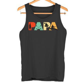 Retro Kajakfahrer Papa Lustigeintage Papa Kajakfahrer Lie Tank Top - Geschenkecke