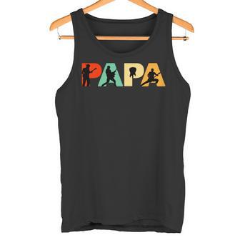 Retro Lead-Gitarre Papa Lustiger Papa Lead-Gitarre Spieler Tank Top - Geschenkecke