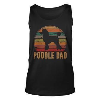 Retro Poodle Dad Dog Owner Pet Poodle Father Tank Top | Mazezy