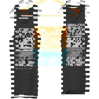 Retro Santa Cruz California Surfista Clásico De Santa Cruz Sin Mangas Camiseta sin mangas - Regaloses