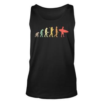 Retro Surfing Evolution For Surfers Tank Top | Mazezy