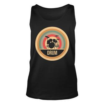 Retro Vintage Drums For Drummers Tank Top | Mazezy