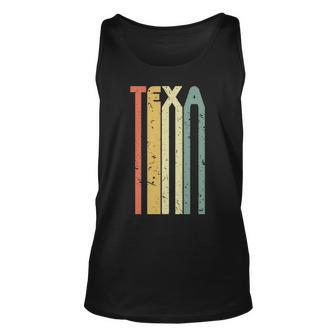 Retro Vintage Texas Colorful Cute Texan Roots Tank Top | Mazezy