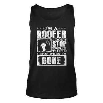 Roofer Awesome Roofer Tank Top | Mazezy