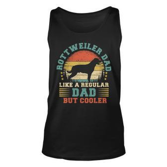 Rottweiler Dad Vintage Rottweiler Dog Father's Day Tank Top | Mazezy