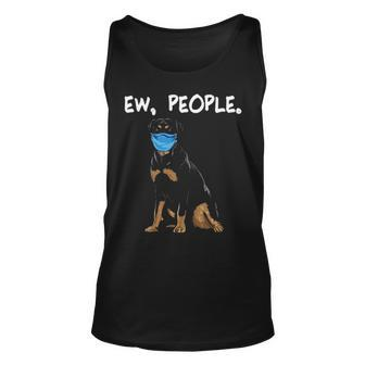 Rottweiler Ew People Dog Wearing Face Mask Tank Top | Mazezy