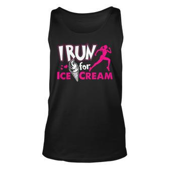 I Run For Ice Cream Tank Top | Mazezy CA