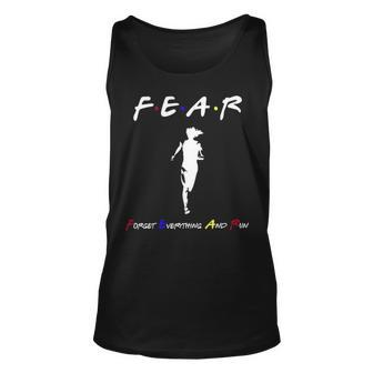 Running Runner Fear Forget Everything And Run Tank Top | Mazezy