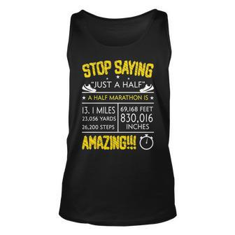 Running Stop Saying Amazing Tank Top | Mazezy