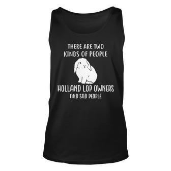 Sad People And Holland Lop Cute Rabbit Tank Top | Mazezy