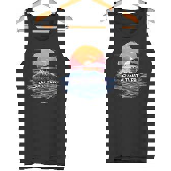 Salida Del Sol En El Mar Con Agua Salada Fresca Diciendo Traje Camiseta sin mangas - Regaloses