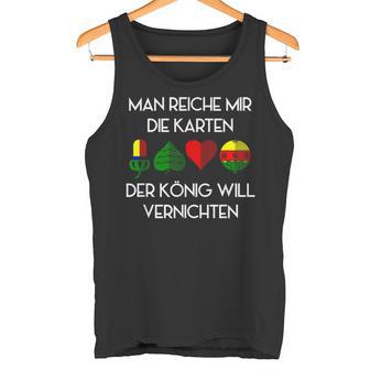 Schafkopf Card Game Bayern Austria Wadden Schnapps Tank Top - Geschenkecke